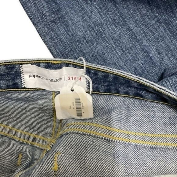 Paper Denim & Cloth Flare Blue Acid Wash Denim Jeans Size 26 NEW - Picture 3 of 5